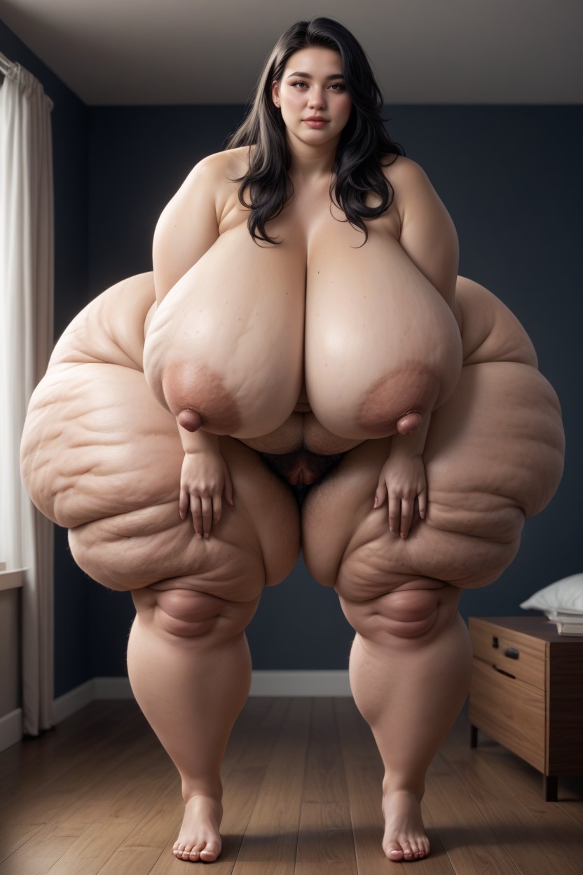 Wide Hips, Fat Folds, Love Handles BBW AI Porn