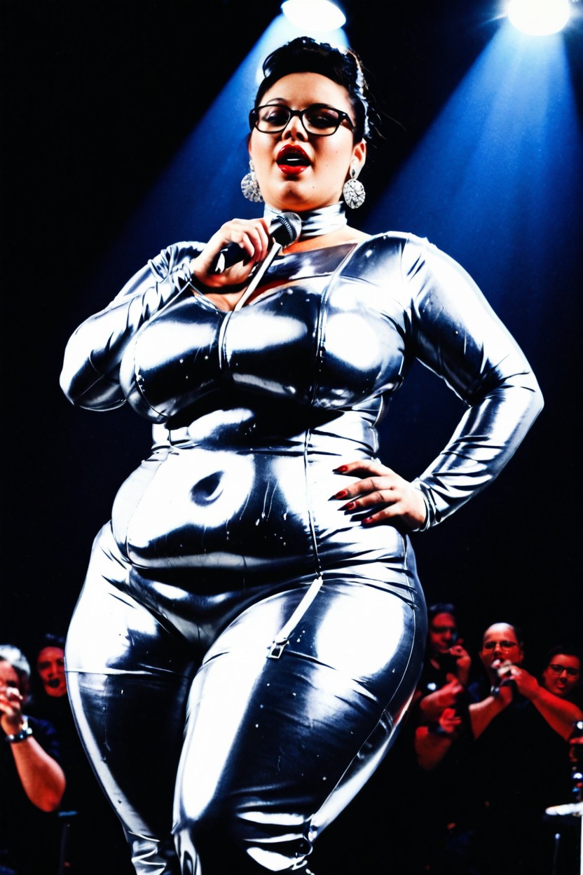 Sweaty, Standing, Dignified Pose BBW AI Porn