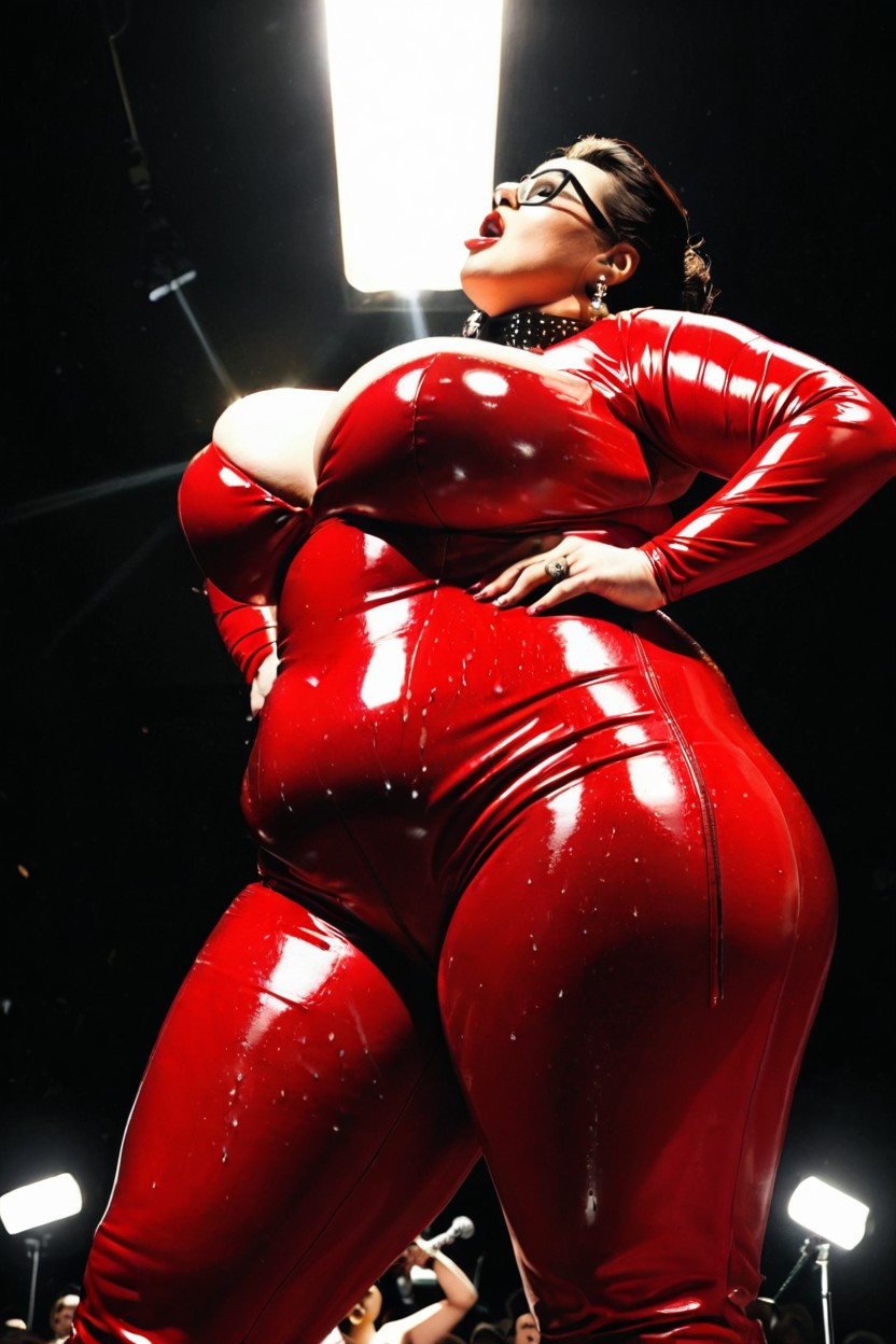 Hyperrealistic Details, Pudgy, Seductive BBW AI Porn