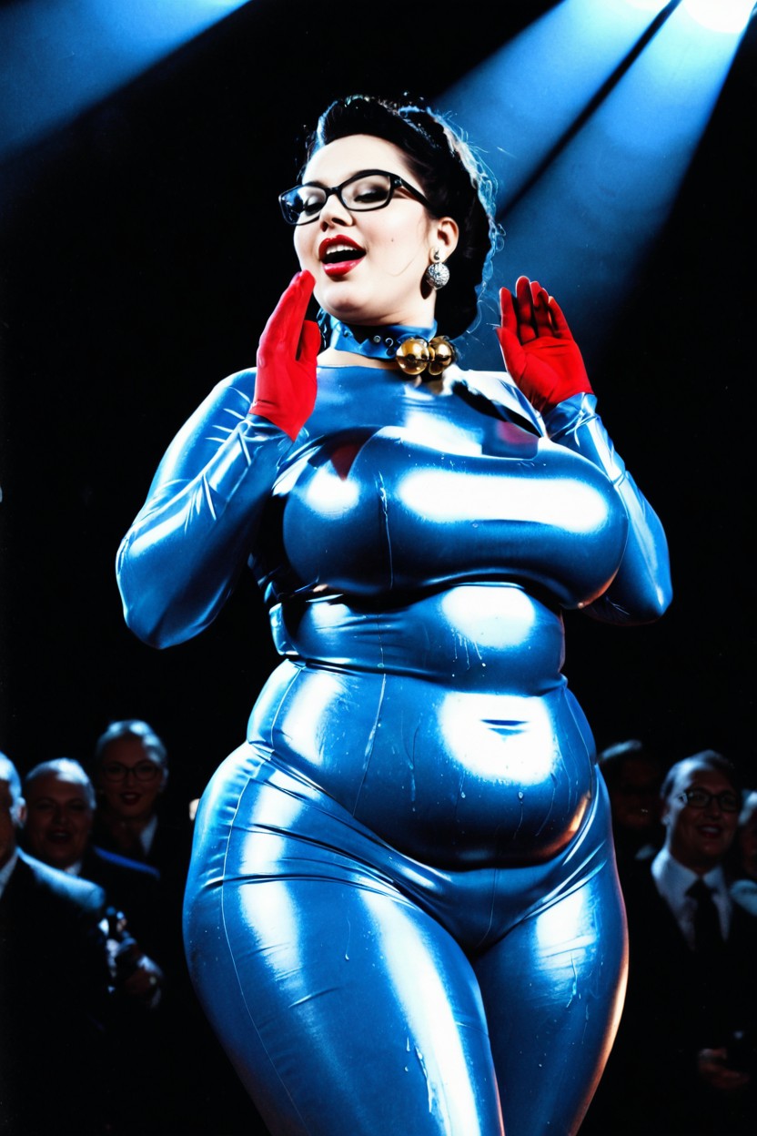 Dignified Pose, Female Opera Singer, Fully Clothed Porno BBW IA