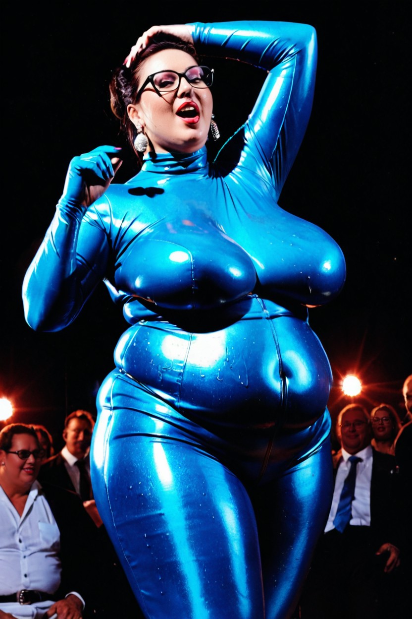 Only Her Mouth Wide Open, Huge Ceremony, Sweaty BBW AI Porn