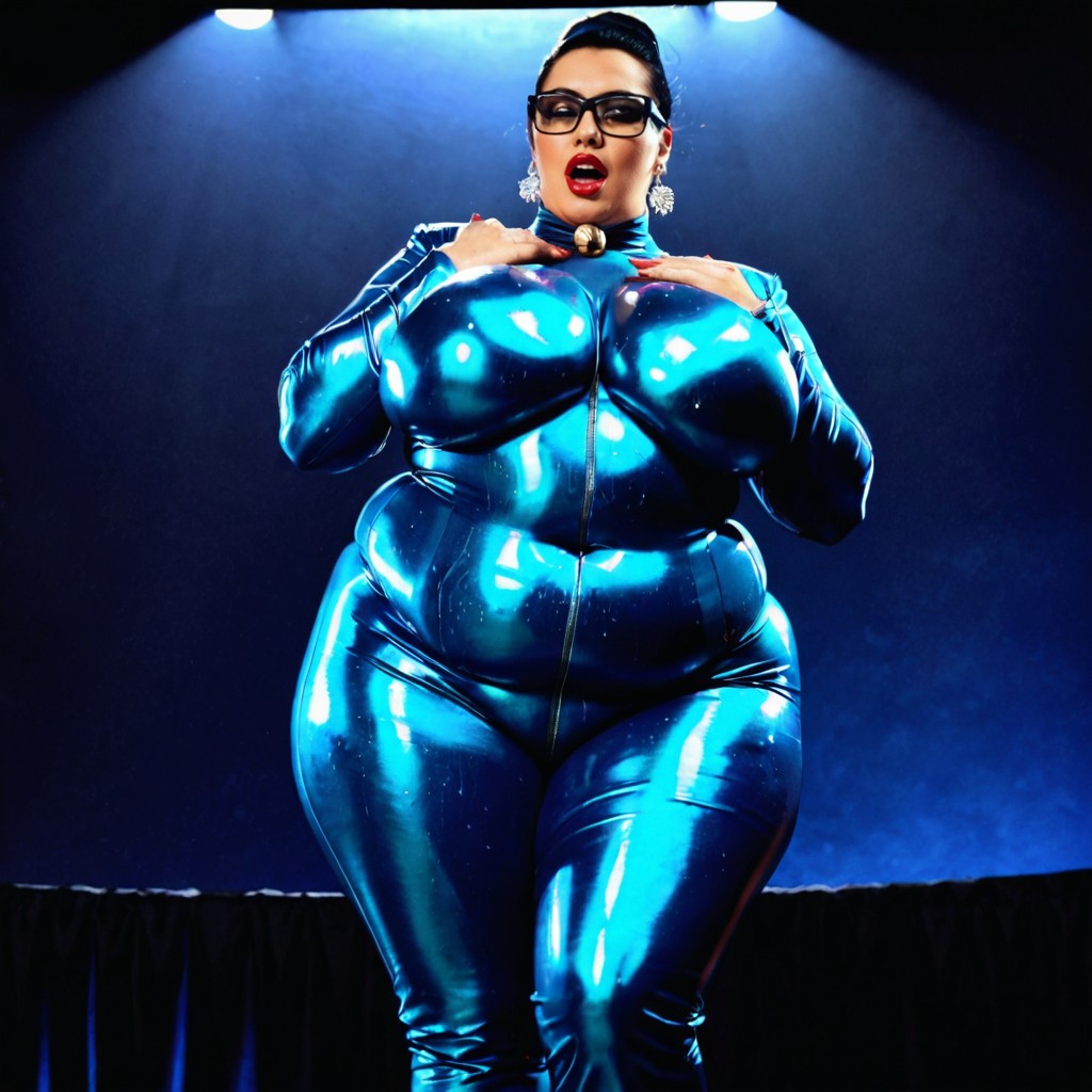 Cuerpo Completo, Bulging Belly, Hyperrealistic Details Porno BBW IA