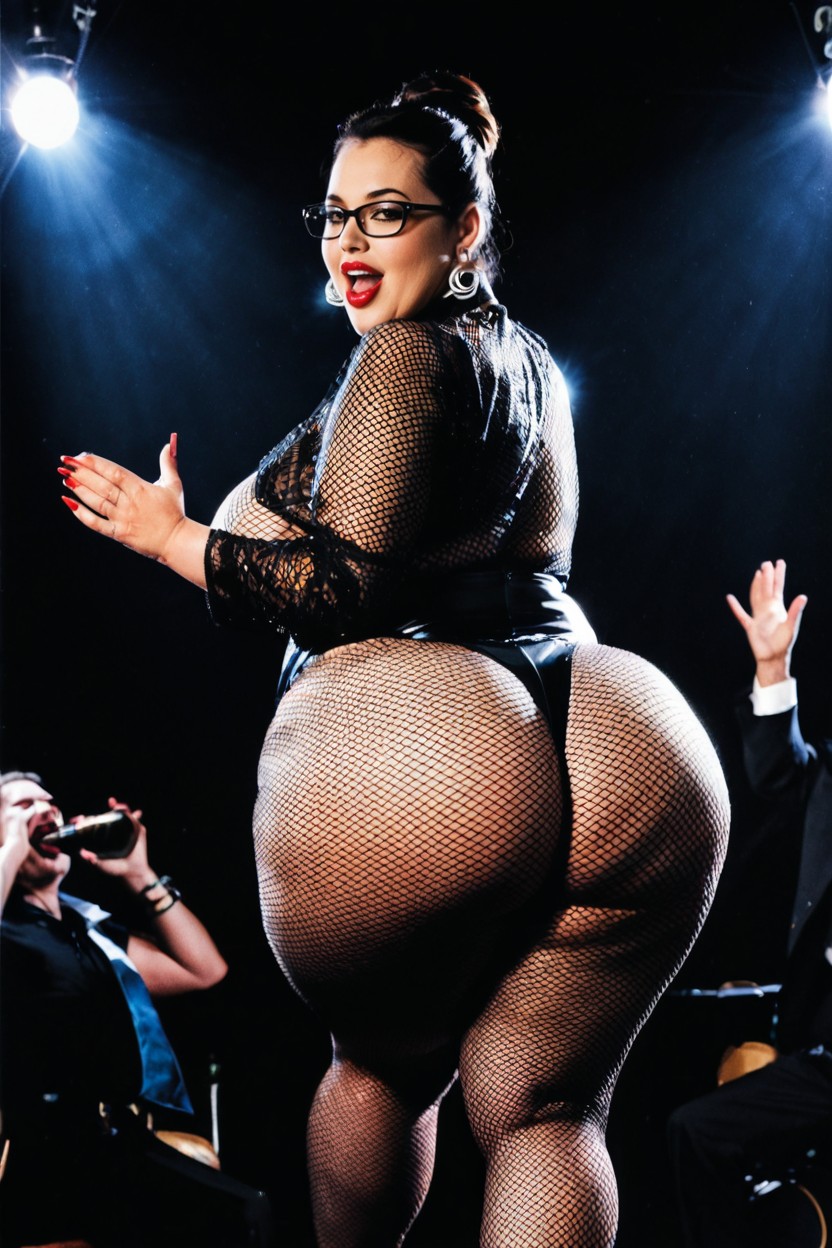 後視圖, Clothed Hyper Gigantic Perky Breasts, 聚焦 豐滿AI成人