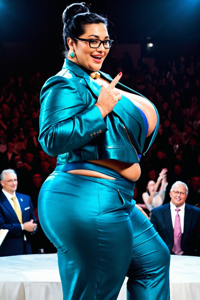 Lectures With Large Audiences, Presentation Talk, Black Eyes BBW AIエロ