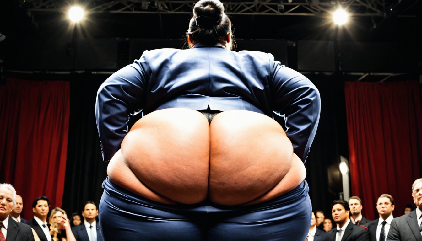 From Behind, Long Black Hair, Livestream BBW AIエロ