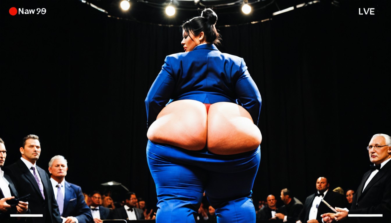 Hyperrealistic Details, Back, Ángulo Bajo Porno BBW IA