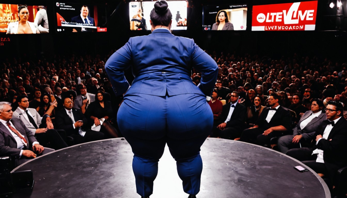 Top Down, High Bun, Back BBW AI Porn