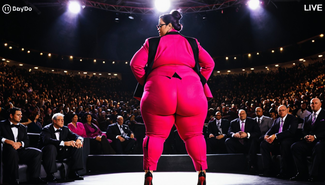 Thick Black Framed Glasses, Pale Skin, The Back Of Her Head BBW AI 야짤