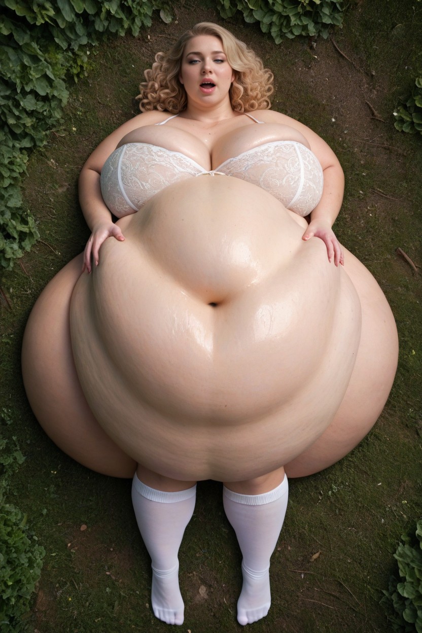 Creampie, Farm, Doughy BBW AI Porn