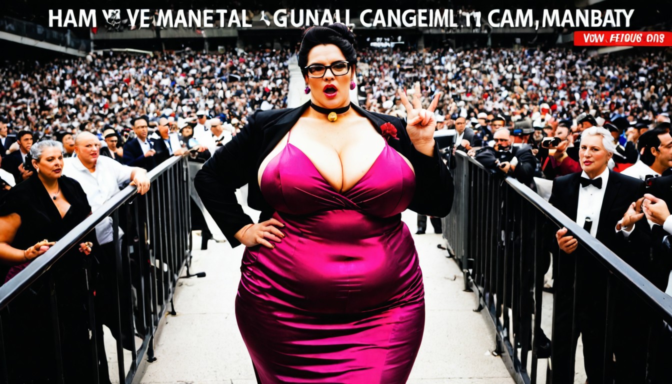 One Hand On Hips, Very Plumper, Elegant Intelligence BBW AI Porn