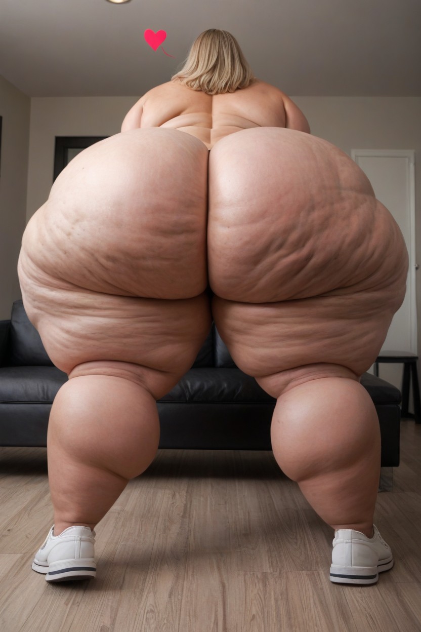 Cartoonishly Gigantic Ass, Chubby Plump Body, Volutuous Hyper Milf Porno IA BBW