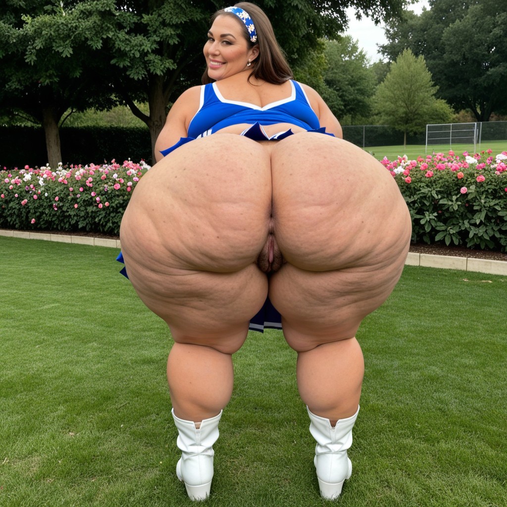 Sweating, Tight Clothes, Weight Gain BBW AI Porn