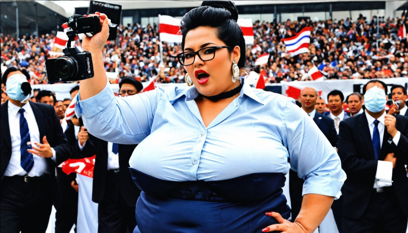 Hyperrealistic Details, Female Politician, Large Ass BBW AI Porn