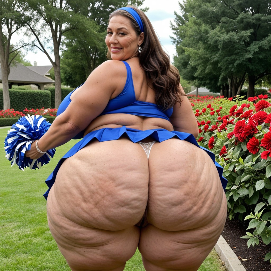 Morbidly Obese Butt, Visible Crotch, Gigantic Butt BBW AI Porn