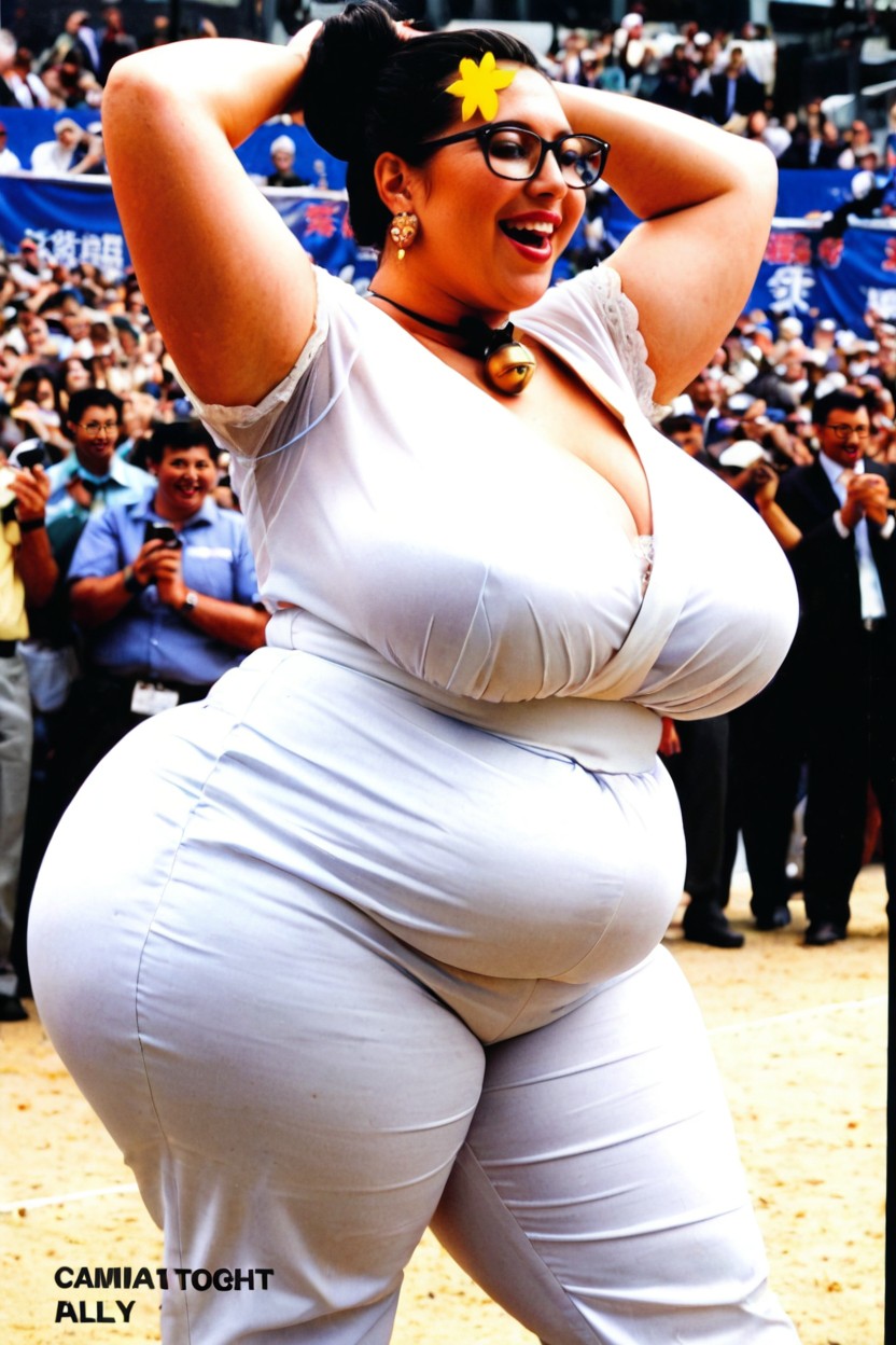 Modest, Hyperrealistic Details, Plump Large Lips BBW AI Porn