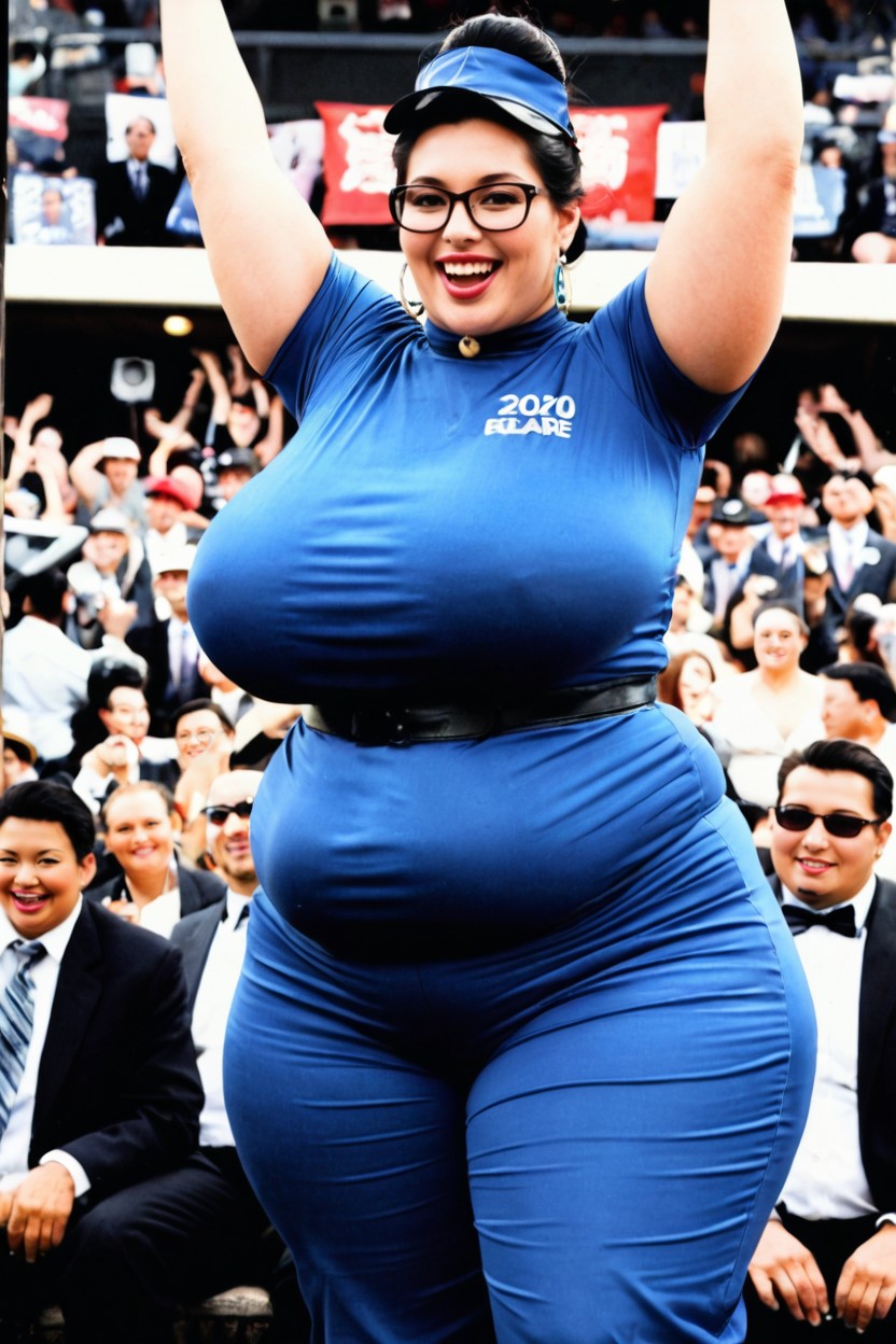 Fully Clothed, Look Far Into The Distance, Leadership BBW AI Porn