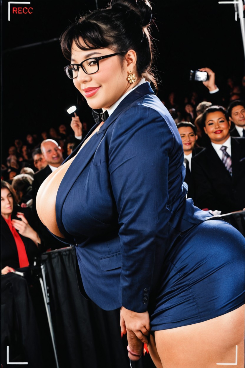 Huge Cock, Interracial, Japonais Porno IA BBW