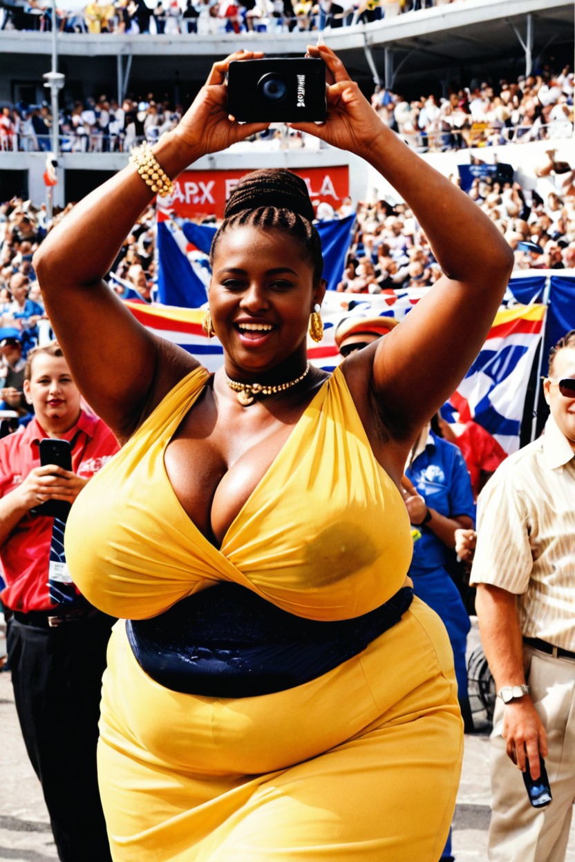 African, Elegant Intelligence, Obese BBW AI Porn