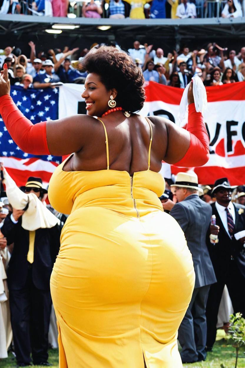 Extremely Large Ass, Confident Look, Leadership BBW AI Porn