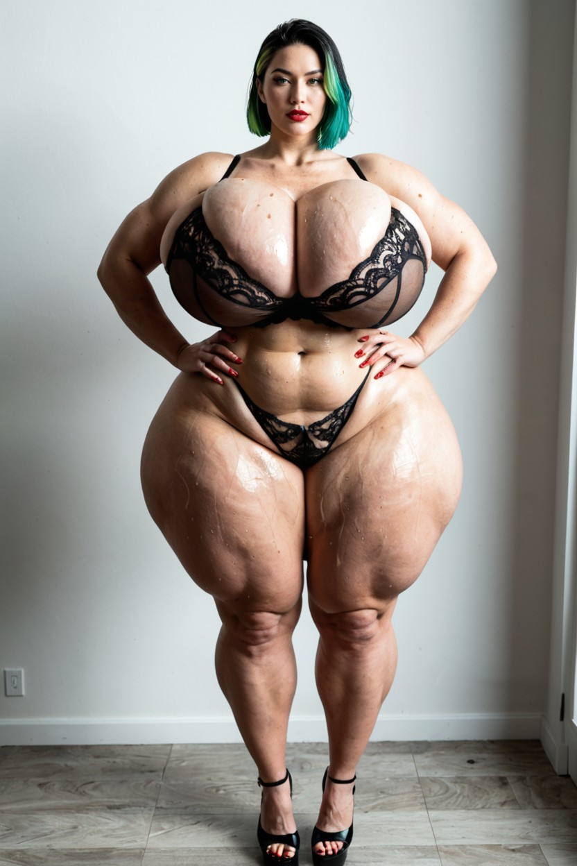 Asiática, Hyper Colossal Breast, Sweaty Porno BBW IA