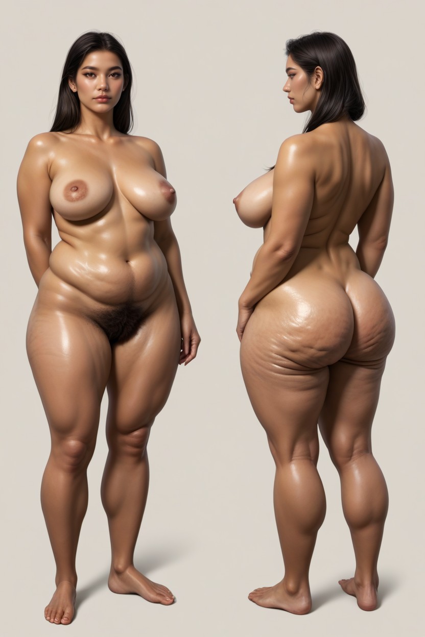 Nu, Character Design, Feet Together Porno IA BBW