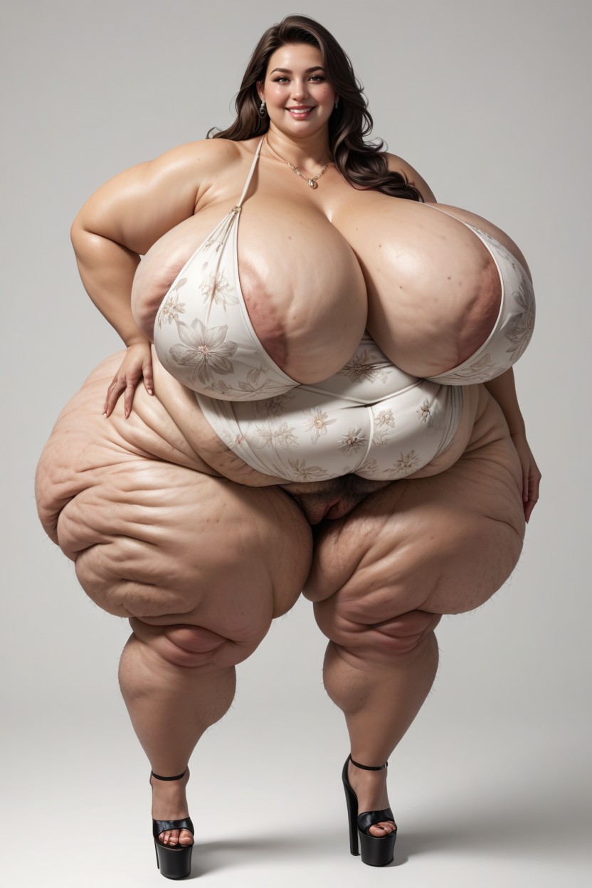 Hairy Vagina, Cellulite, Plump And Perfect Vagina BBW AI Porn