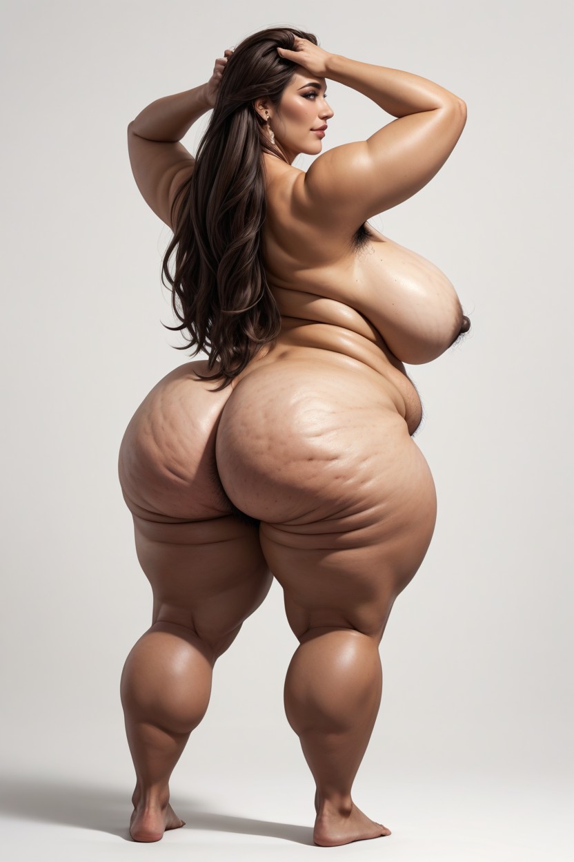 Full Body, Full Body View, American BBW AI Porn