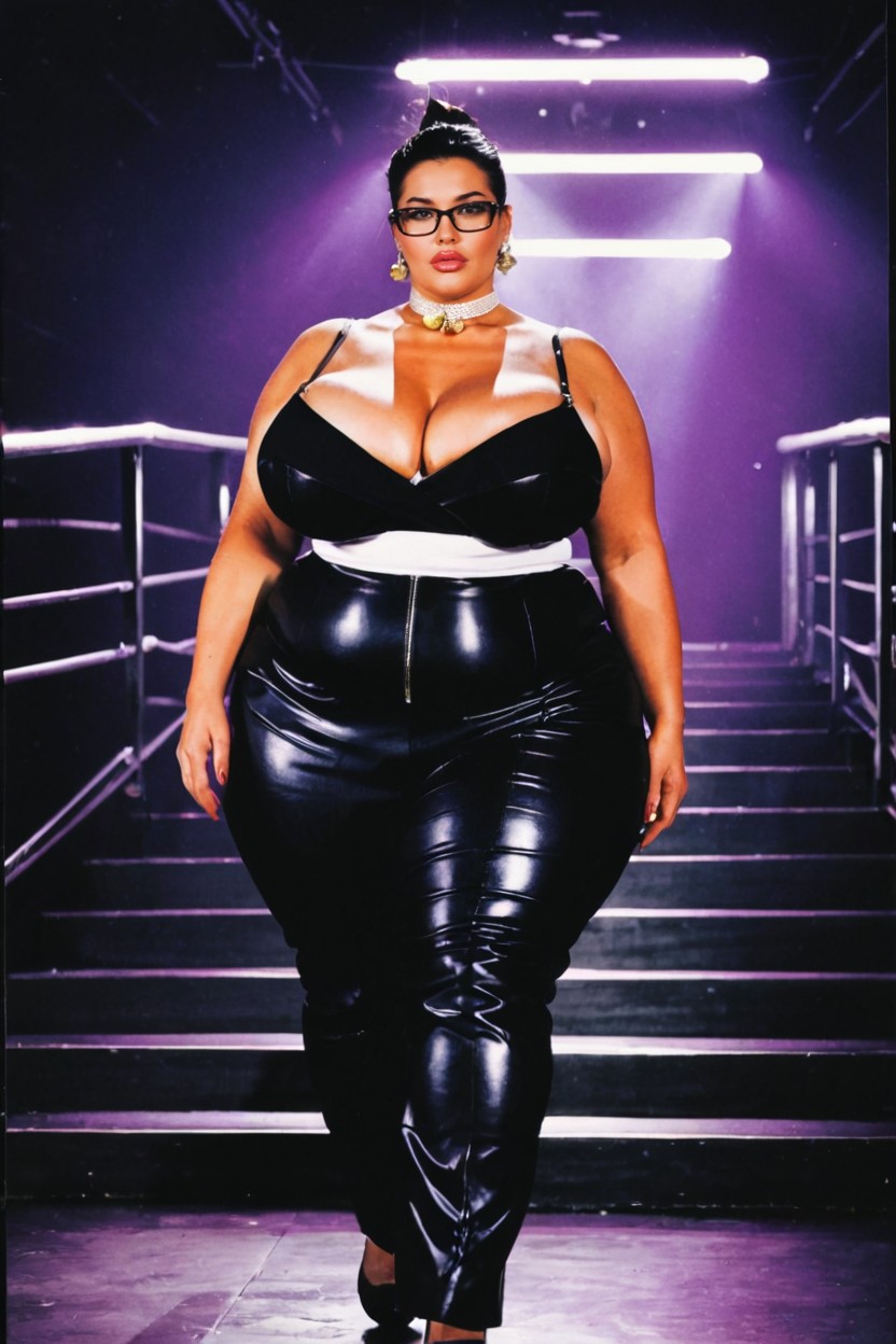 Cinematic Fashion Photograph, Pale Skin, High Contrast BBW AI Porn