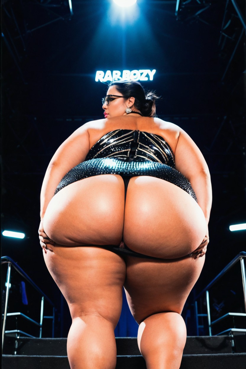 Clothed Hyper Hyper Gigantic Wide Hips, Japonés, Large Lips Porno BBW IA