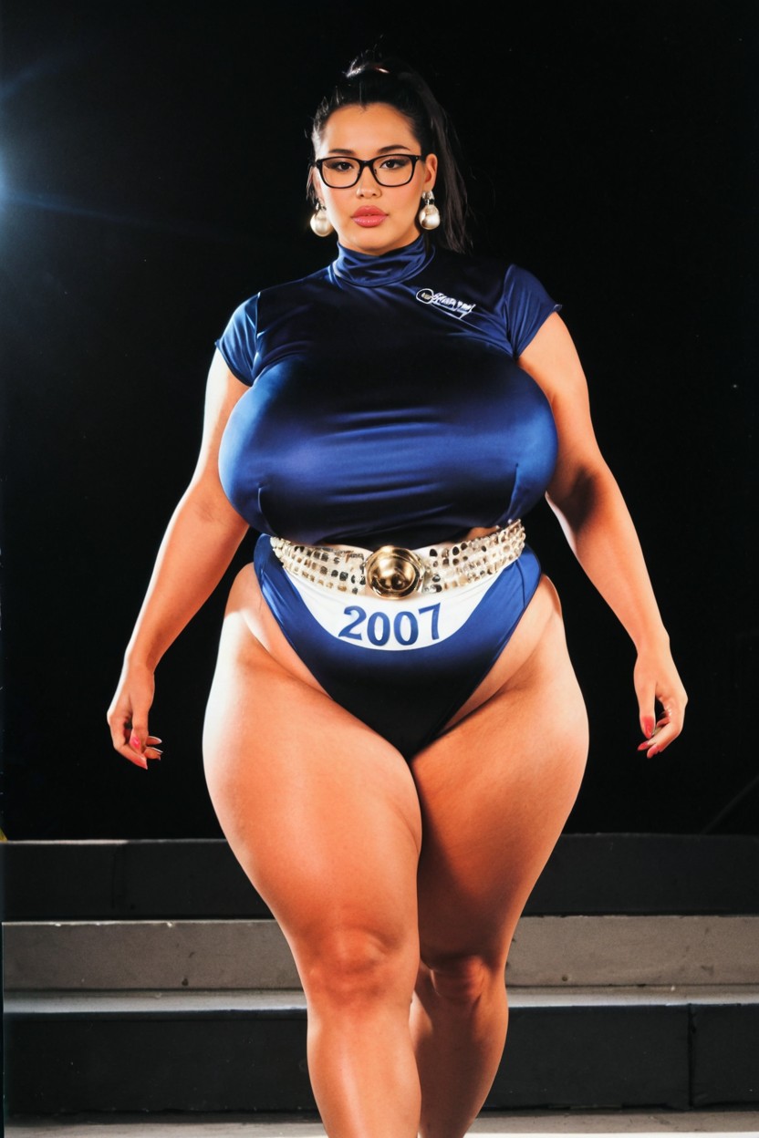 Ascetic, Sophisticated, Crotchless BBW AI Porn