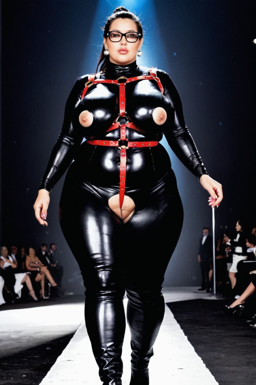 Black Eyes, Runway Show, Thick Glossy Lips Porno BBW IA