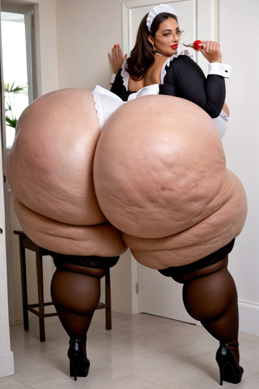 Cellulite, Biggest Hyper Ass, Hyper Gigantic Ass BBW AI Porn