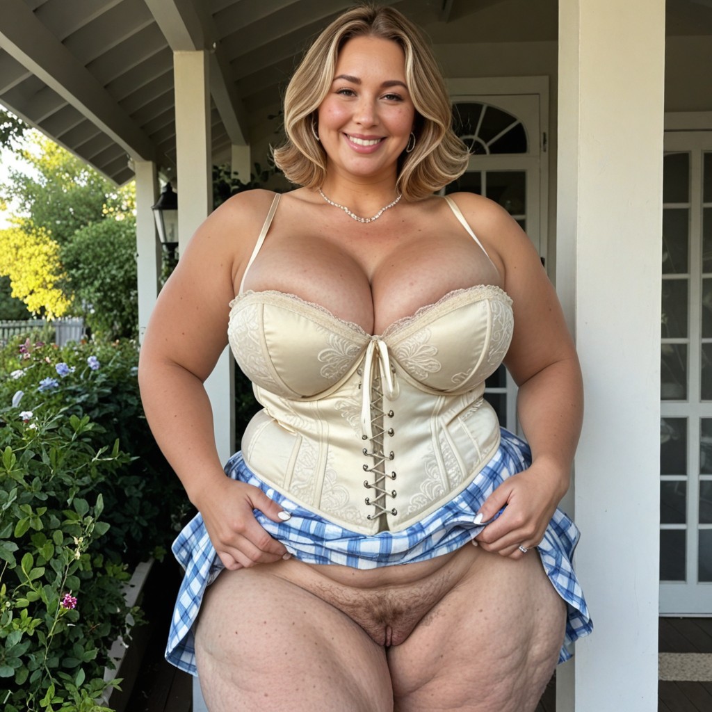 Front View, Standing, Morbidly Obese Breasts Porno BBW IA