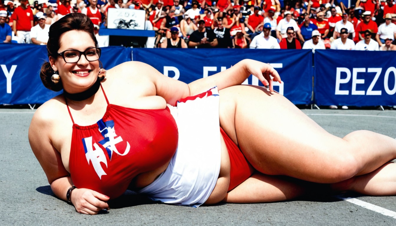 18+, Extremely Large Ass, Seductive Pose BBW AI Porn