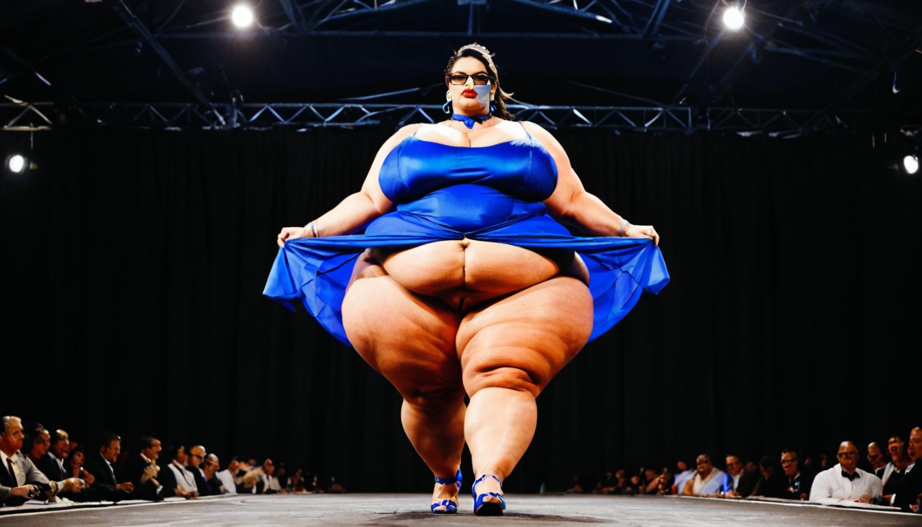 Female Bbw Fashion Model, Full Body, Dignity BBW AI Porn