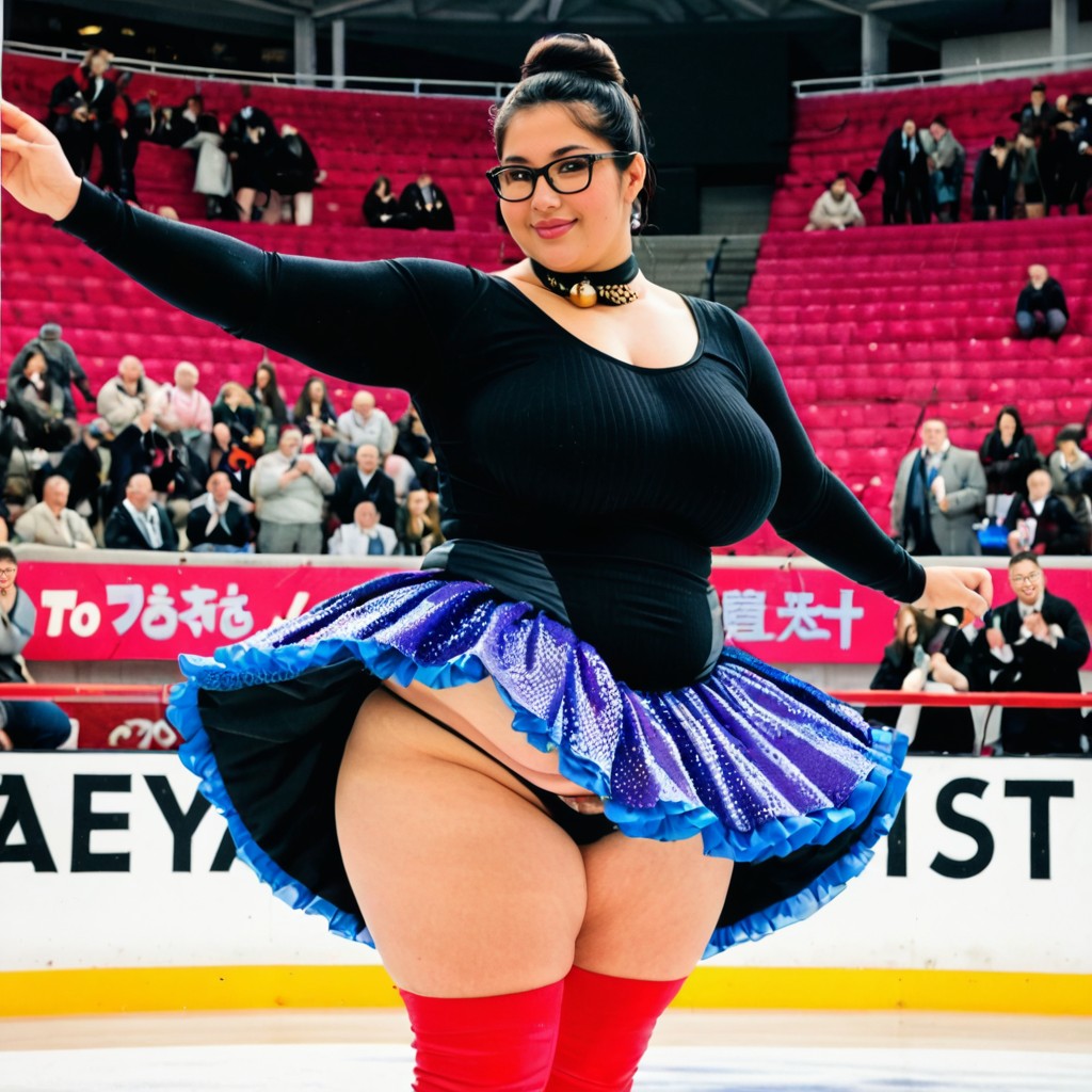 Pudgy, Meaty Thighs, Clothed Extremely Gigantic Wide Hips BBW AI Porn