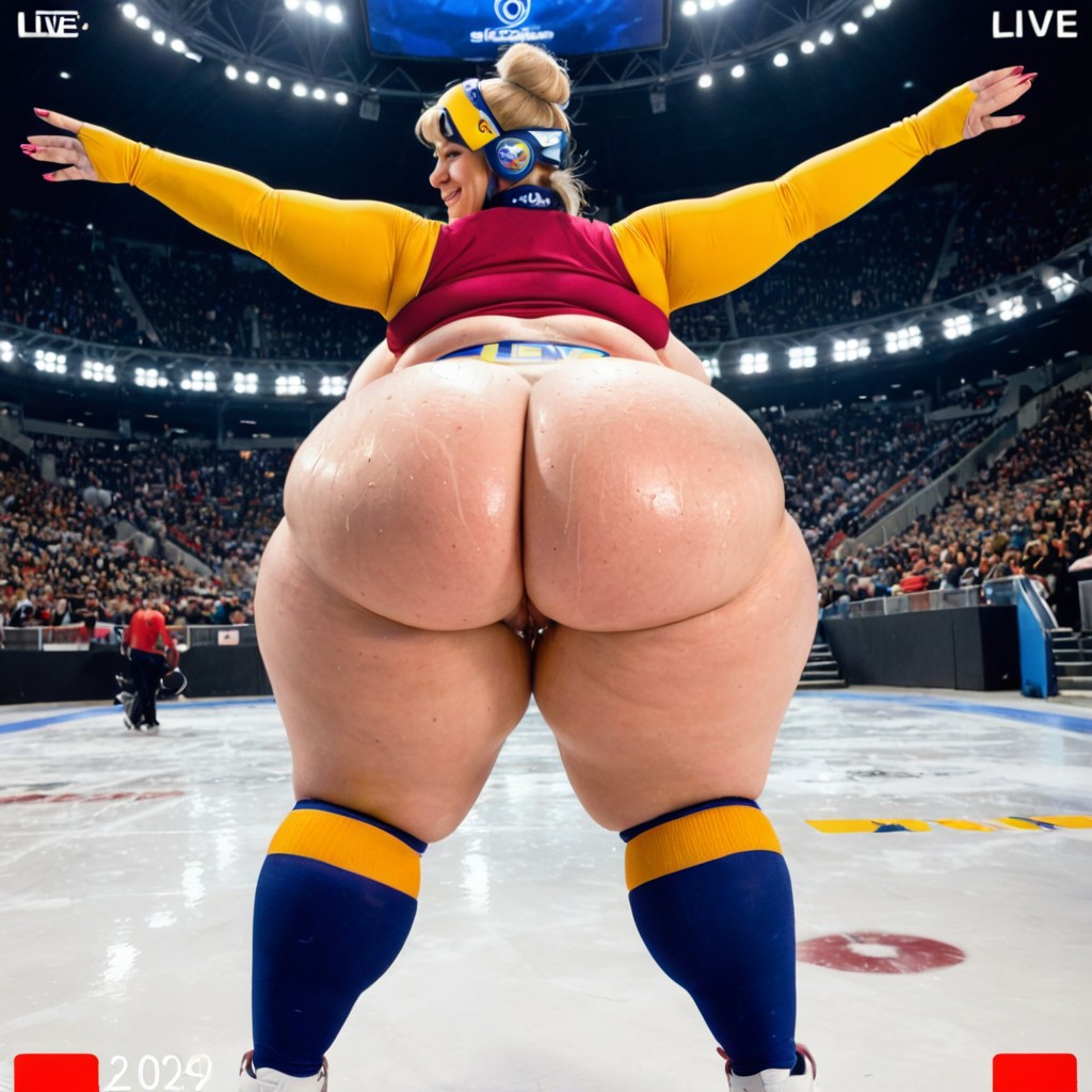 A Packed Crowd, American Woman, Enormous Gigantic Thick Wide Hips Porno BBW IA