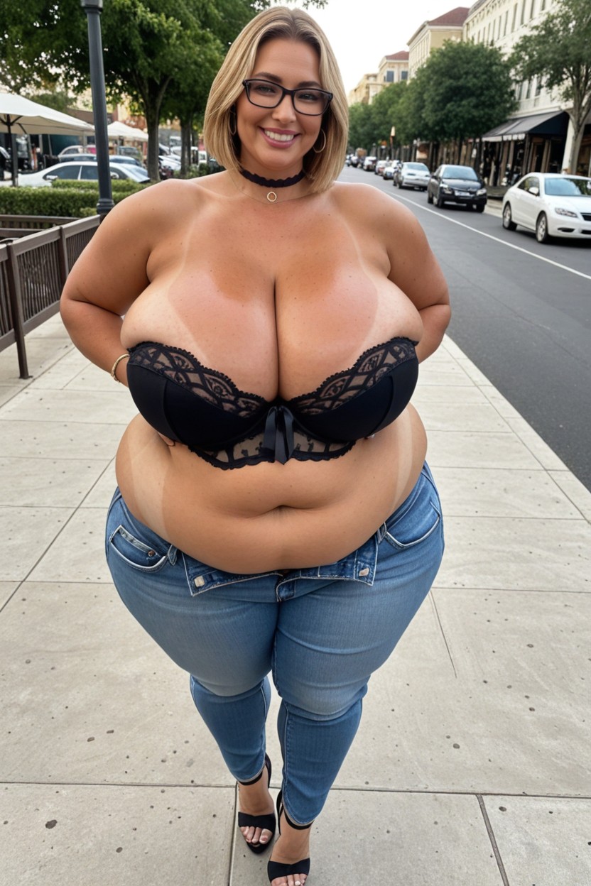 Manos En La Cintura, Plunging Neckline, Ussbbw Porno BBW IA