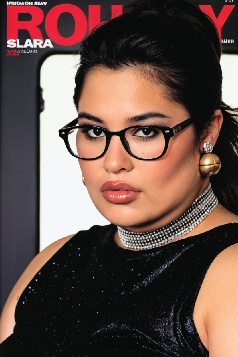 Dressed In A Cool Outfit, Calm Expression, Chubby BBW AI Porn
