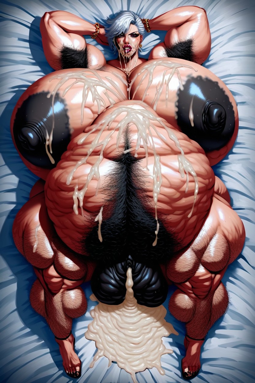Hyper Gigantic Hairy Pussy, Hyper Gigantic Hairy Legs, Creampie BBW AI Porn