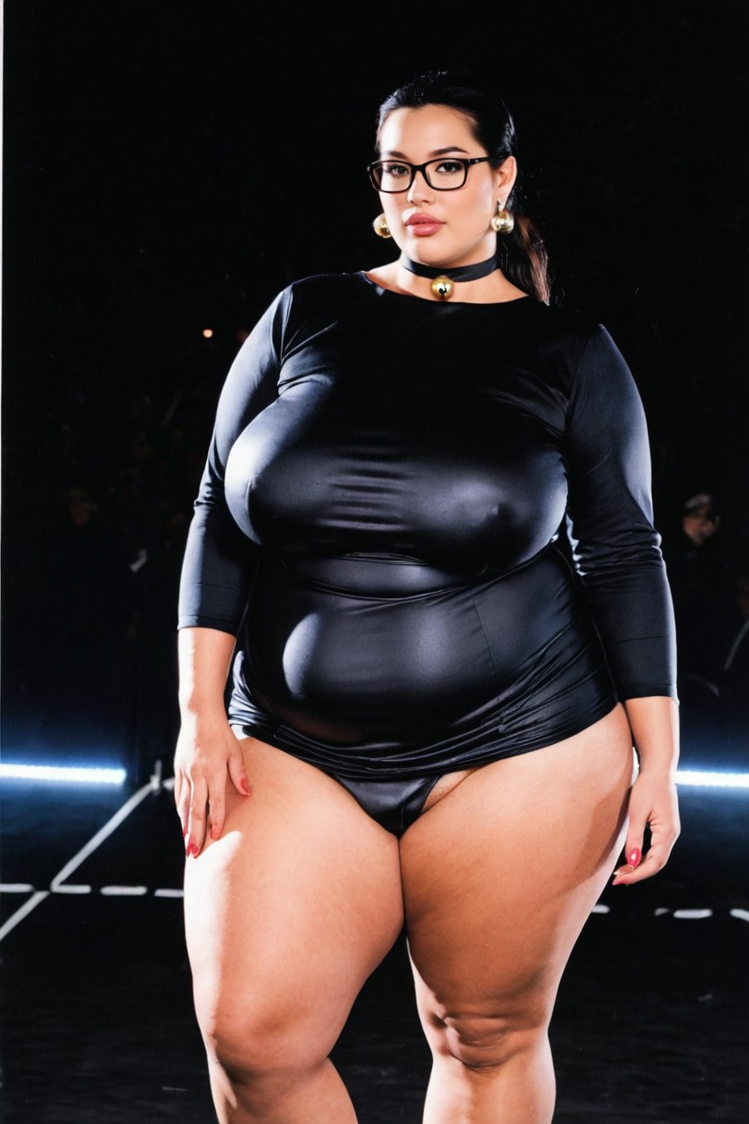 High Contrast, Strong Chiaroscuro Lighting, Hyperrealistic Details Porno IA BBW
