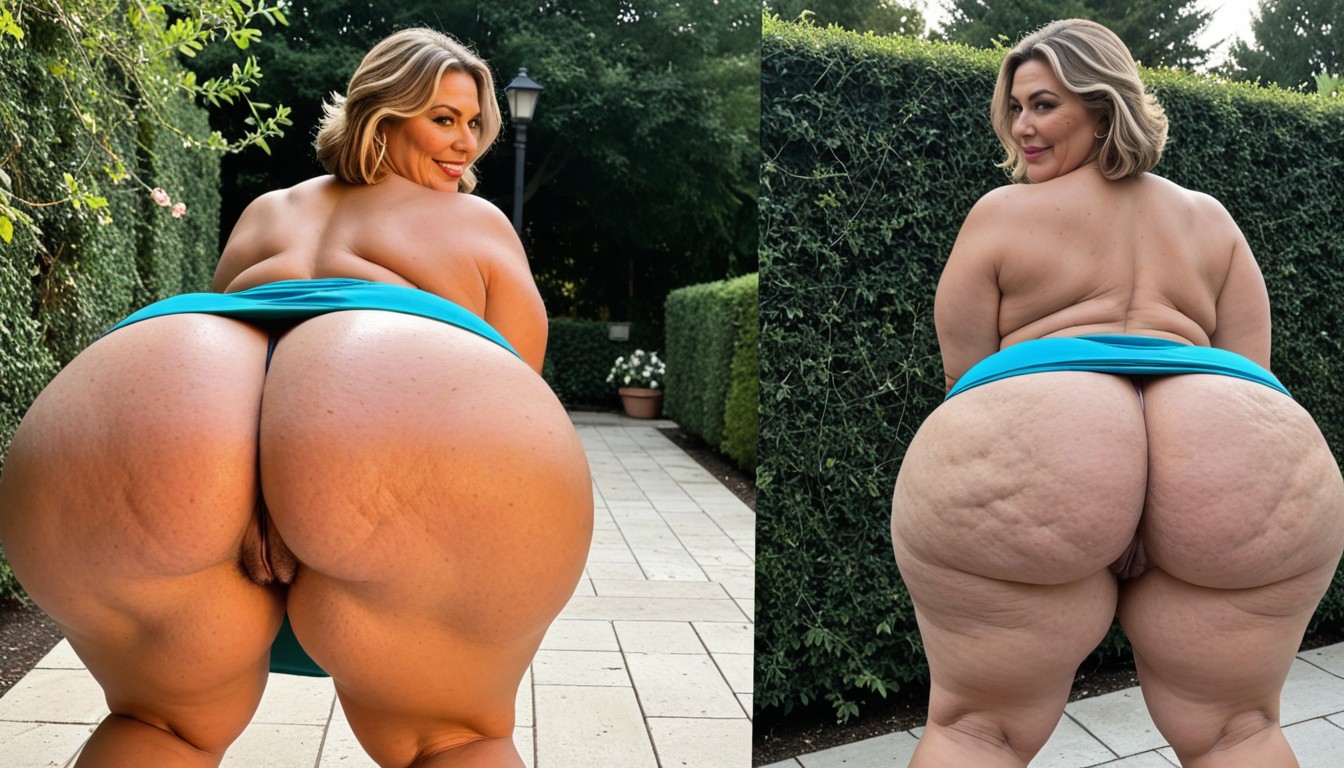 Standing, Cellulite, Weight Gain BBW AI Porn
