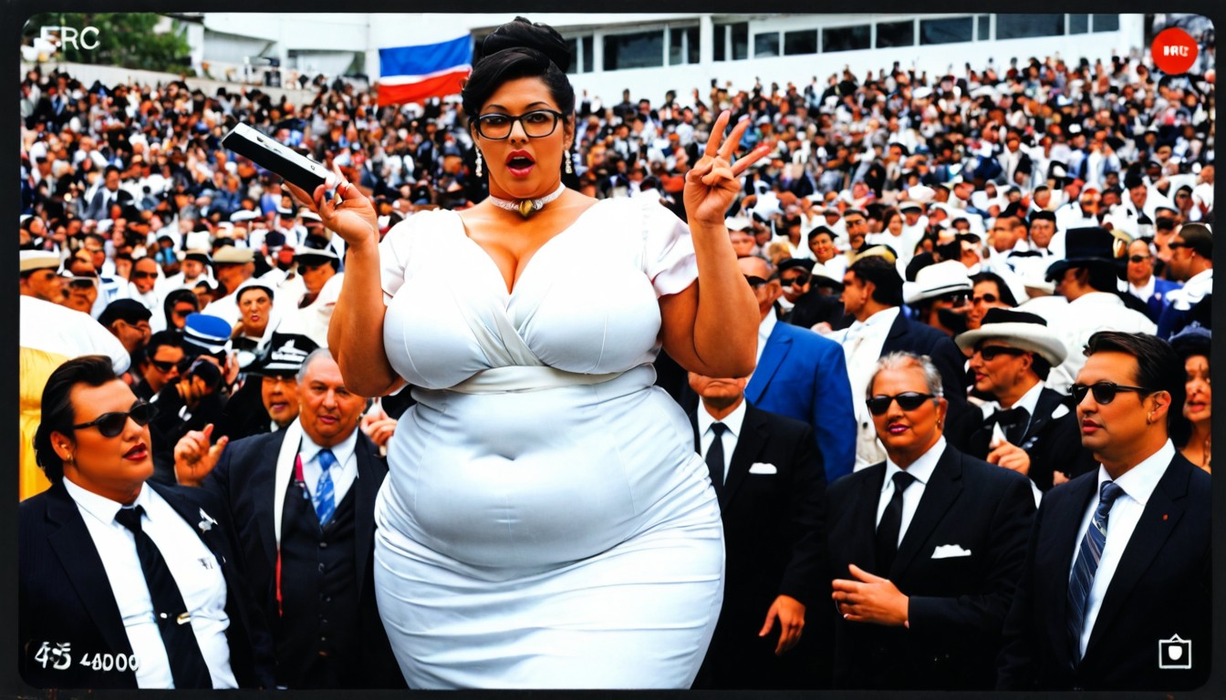 Choker With Bell, 18+, Campaign Speech BBW AI Porn