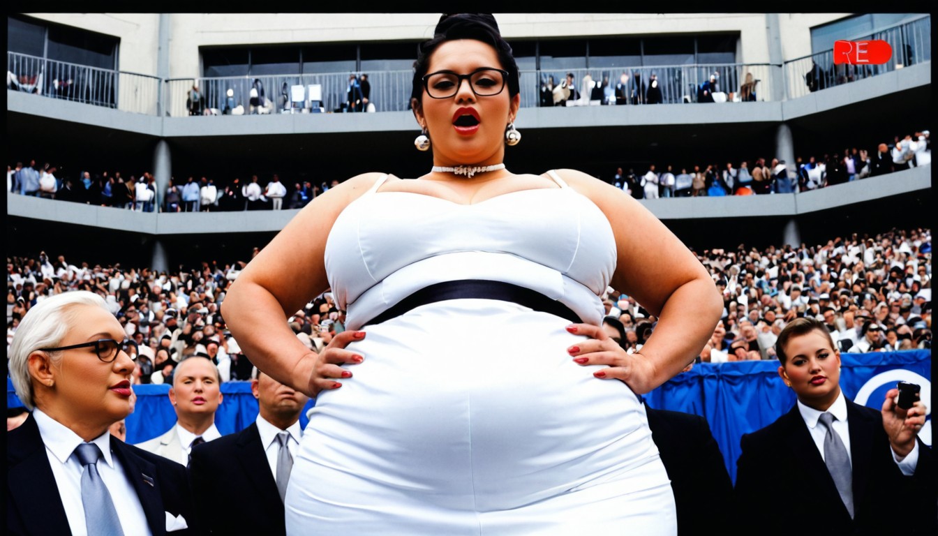 Clothed Hyper Massive Gigantic Perky Breasts, Look Far Into The Distance, Open Mouth BBW AI Porn