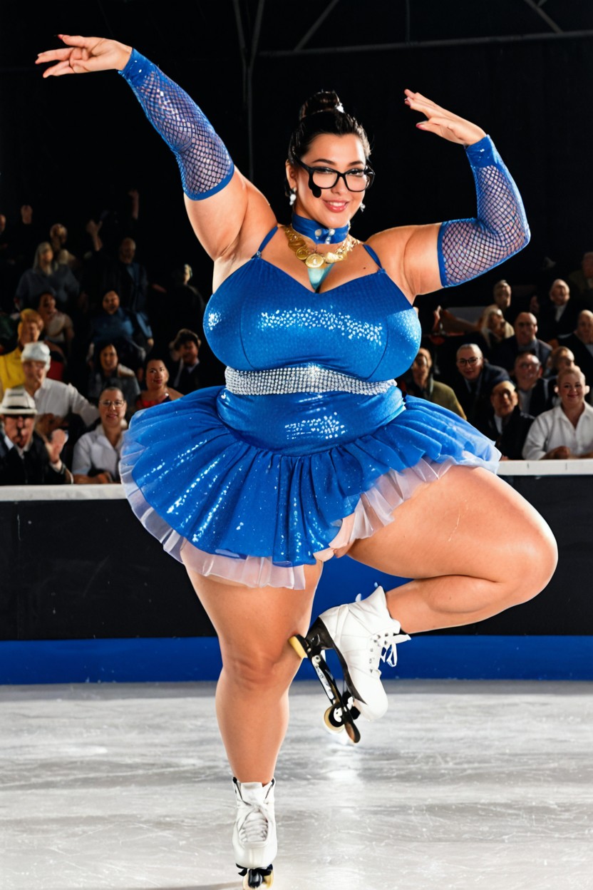 One Leg Up, Figure Skater, Seductive Dancing Porno BBW IA