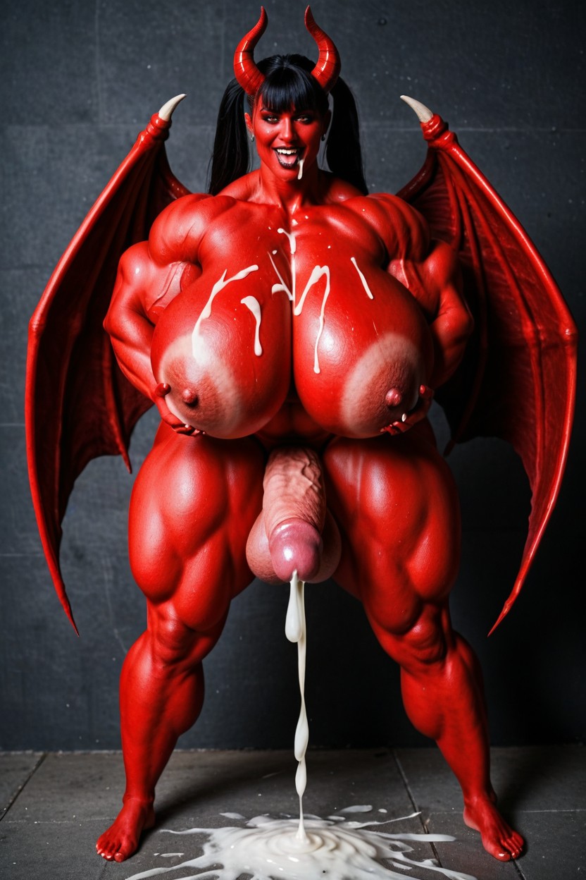 Futanari, Cumdump, Gigantic Scalene BBW AI Porn
