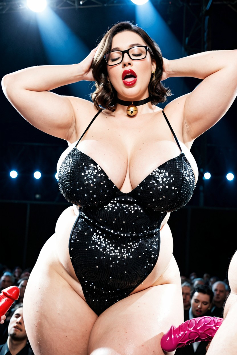 Ussbbw, On Stage, Consolador Anal Enorme Porno BBW IA