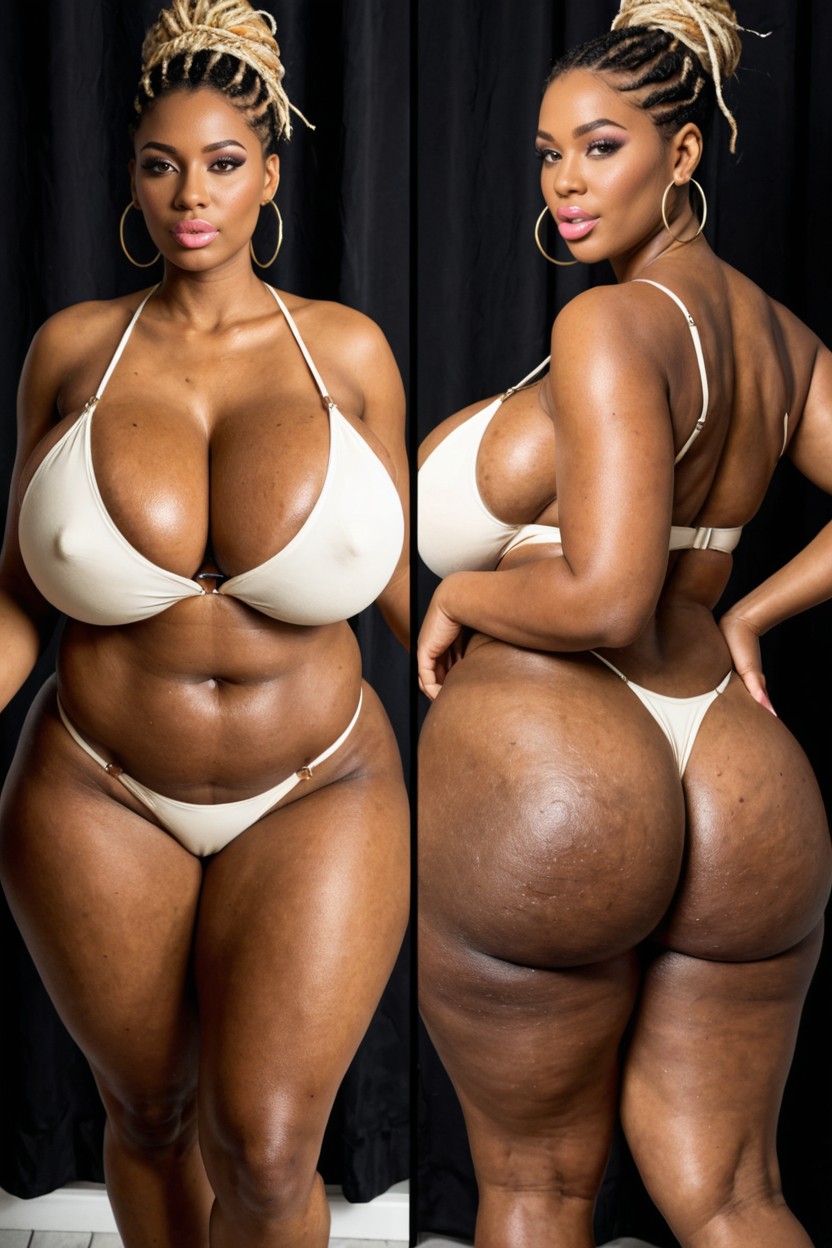 Pink Lips, Full Body, Hyper Massive Tits BBW AI Porn