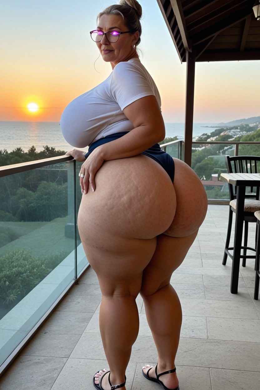 Heart Shaped Ass, Long Legs, Sultry Stern Porno BBW IA