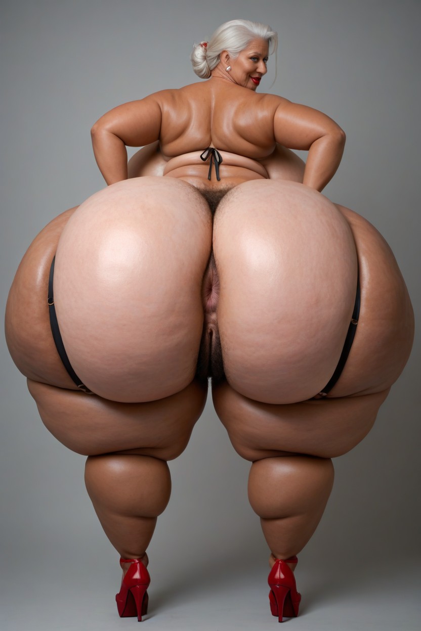 Gigantic Hyper Ass, Hyper Long Ass, Spreading Ass BBW AI Porn